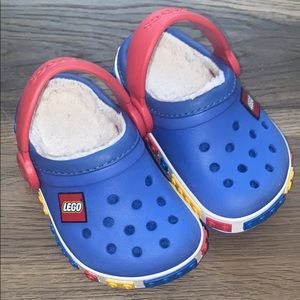 Lego Fleece lined Crocs size 6/7 C